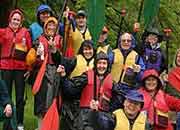 Alumni at a canoe trip
